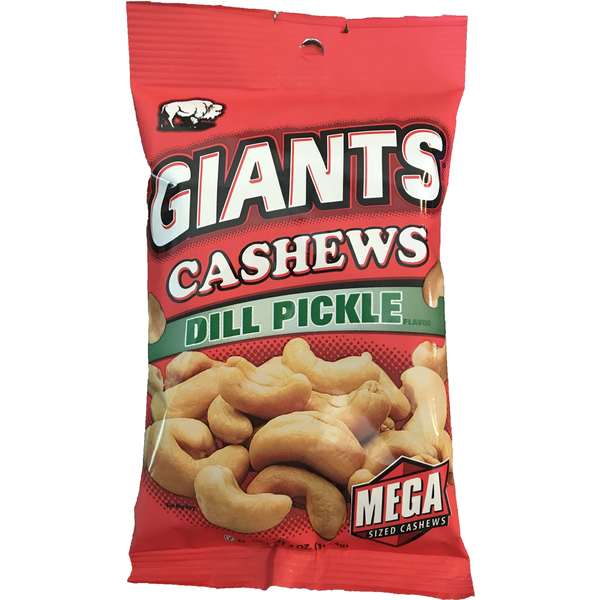 Giant Snack Giants Cashews Dill 4 oz., PK8 61520